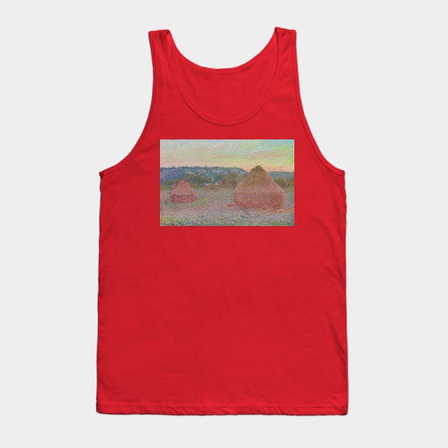 Stacks of Wheat - Claude Monet Tank Top by KargacinArt